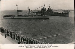 The Coronation Naval Review at Spithead Postcard