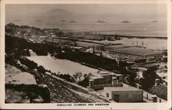 Alameda Gardens and Dock Yard Gibraltar City, Gibraltar Spain Postcard Postcard Postcard