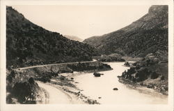 Yellowstone Wind River Canyon, Wyoming Postcard Postcard Postcard