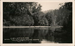 At Bell Glen Auto Park - Bathing in Eel River Leggett, CA Postcard Postcard Postcard