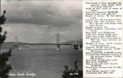 Golden Gate Bridge San Francisco, CA Postcard Postcard Postcard