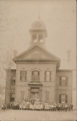 School House and Children Manchester, VT Postcard Postcard Postcard