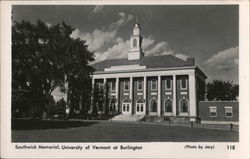 Southwick Memorial, University of Vermont at Burlington Postcard Postcard Postcard