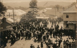 Crowds at Fair - probably NY or CT Events Postcard Postcard Postcard