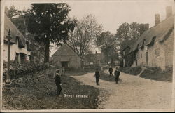 Road Through Town Stoke Bruern, England Postcard Postcard Postcard