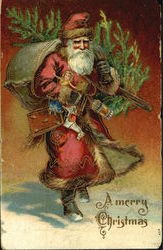 German Santa Santa Claus Postcard Postcard