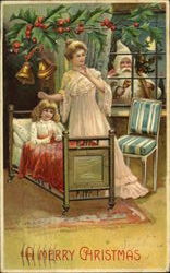 Santa and Children Santa Claus Postcard Postcard