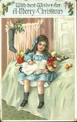 Little Girl with Doll Postcard