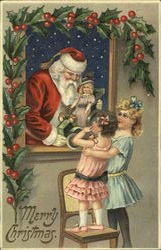 Santa with Children Santa Claus Postcard Postcard