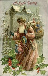 Brown Robe Santa Santa Claus Postcard Postcard