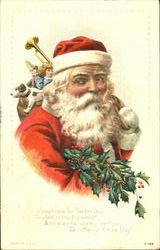 Santa with toys Postcard