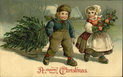 A Merry Christmas Postcard