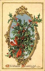 Christmas Bpessings Postcard