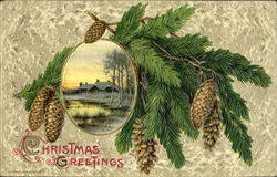 Christmas Greetings Postcard