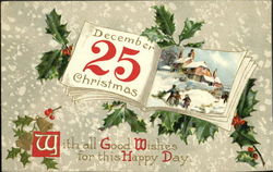 December 25 Christmas Postcard