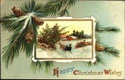 Happy Christmas Wishes Postcard