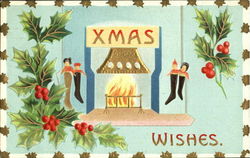 Xmas Wishes Christmas Postcard Postcard