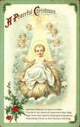 A Peaceful Christmas Madonna & Child Postcard Postcard