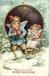 Wishing You A Merry Christmas Postcard