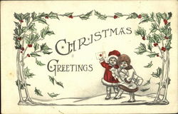 Christmas Greetings Postcard