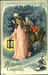 A Joyful Christmas Angels Postcard Postcard