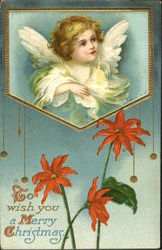 To Wish You A Merry Christmas Angels Postcard Postcard