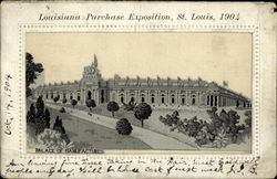 1904 Louisiana Purchase Palace of Manufacturers Postcard