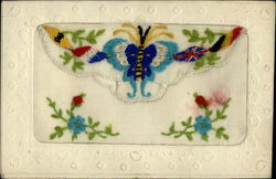 Allied Flags Butterfly Postcard