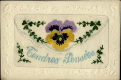 French Silk Greetings Postcard