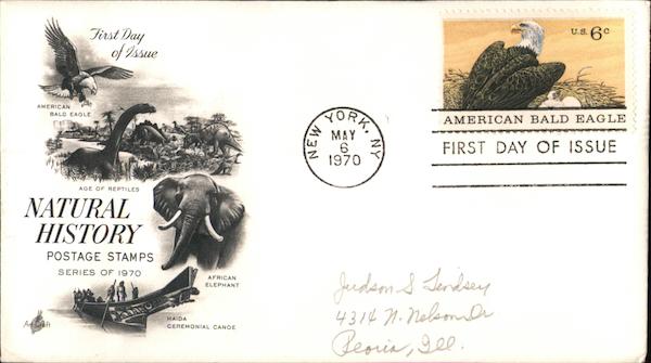 Natural History Series of 1970 First Day Covers First Day Cover