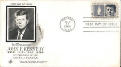 In Memoriam John F. Kennedy 1917-1963 35th President of the United States First Day Covers First Day Cover First Day Cover First Day Cover