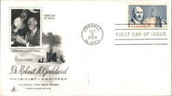 Honoring Dr. Robert H. Goddard - Physicist - Engineer First Day Covers First Day Cover First Day Cover First Day Cover