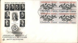 50th Anniversary American Society of Composers, Authors and Publishers First Day Cover