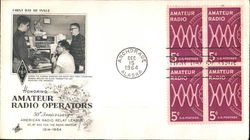 Honoring Amateur Radio Operators Block of Stamps First Day Covers First Day Cover First Day Cover First Day Cover