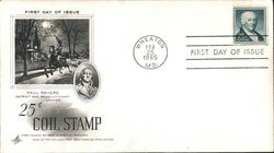 25¢ Coil Stamp - Paul Revere, Patriot and Revolutionary Leader First Day Covers First Day Cover First Day Cover First Day Cover