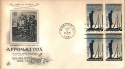 Civil War Centennial, Appomattox, 1865-1965 Block of Stamps First Day Covers First Day Cover First Day Cover First Day Cover