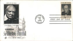 In Memoriam Sir Winston Churchill 1874-1965 First Day Covers First Day Cover First Day Cover First Day Cover