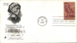 Commemorating the 700th Anniversary of Dante Alighieri 1265-1965 First Day Covers First Day Cover First Day Cover First Day Cover