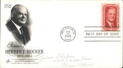 Honoring Herbert Hoover 1874-1964 First Day Cover