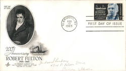 200th Anniversaery Robert Fulton, 1965-1965 First Day Cover