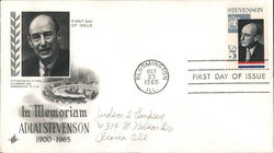 In Memoriam Adlai Stevenson First Day Cover