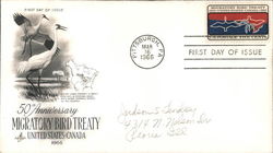 50th Anniversary Migratory Bird Treaty - United States-Canada First Day Cover