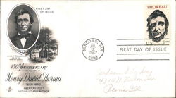 150th Anniverasry of the Birth of Henry David Thoreau 1817-1862 First Day Covers First Day Cover First Day Cover First Day Cover