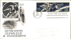 Saluting United States Space Achievements Block of Stamps First Day Covers First Day Cover First Day Cover First Day Cover