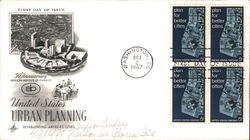 50th Anniversary of American Institute of Planners Block of Stamps First Day Cover