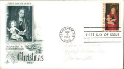 Season's Greetings Christmas 1967 First Day Cover