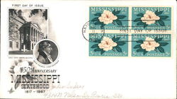 15oth Anniversary Mississippi Statehood 1817-1967 First Day Cover