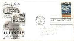 150th Anniversary Illinois Statehood, Land of Lincoln First Day Covers First Day Cover First Day Cover First Day Cover