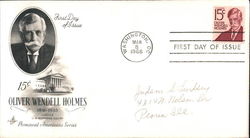 Oliver Wendell Holmes First Day Cover