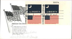 American Flag Series Block of Stamps First Day Covers First Day Cover First Day Cover First Day Cover